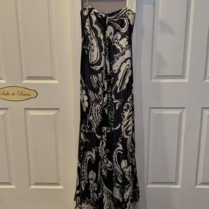 Silk strapless dress